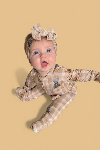 TEDDY CHECK DREAM ROMPER