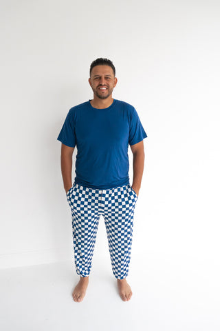 NAVY CHECKERS MEN'S DREAM JOGGER SET