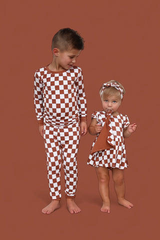 COPPER CHECKERS DREAM SET