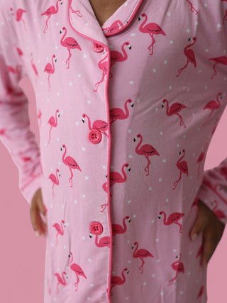 FLOCKING FLAMINGOS GIRL'S DREAM GOWN