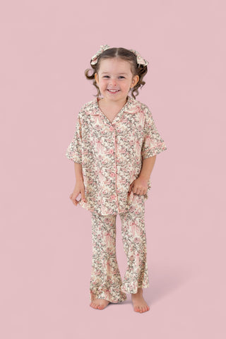 VICTORIAN BLOOM DREAM GIRL'S FLARE SET