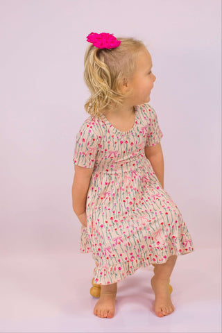 BLOOMS & BOWS DREAM RUFFLE DRESS