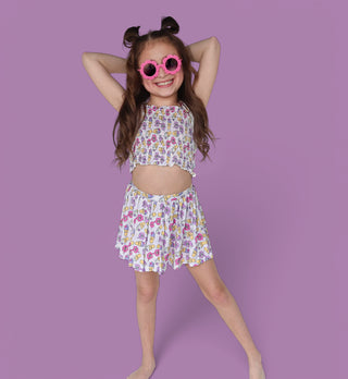 SWEET SUMMER DREAM SMOCKED SKORT SET