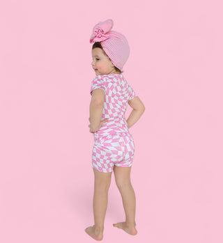 BUBBLEGUM WAVY CHECKERS DREAM TUTU DRESS