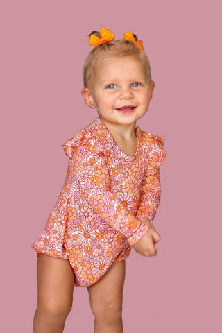 EXCLUSIVE BRIELLE'S BLOOMS DREAM BUBBLE ROMPER