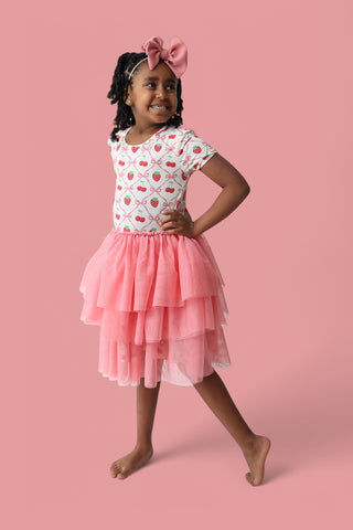 CHERRY BOW BERRY DREAM TUTU DRESS