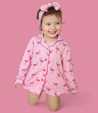 FLOCKING FLAMINGOS GIRL'S DREAM GOWN