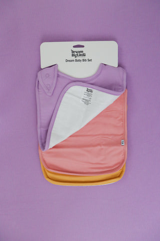 MAUVE DREAM BABY BIB (PACK)