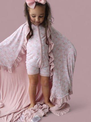 EXCLUSIVE DUCKS AND DAISIES DREAM RUFFLE BLANKET