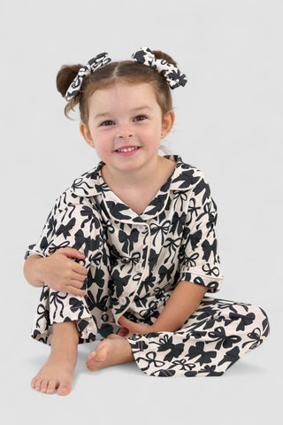 NEUTRAL BOWS DREAM GIRL'S FLARE SET