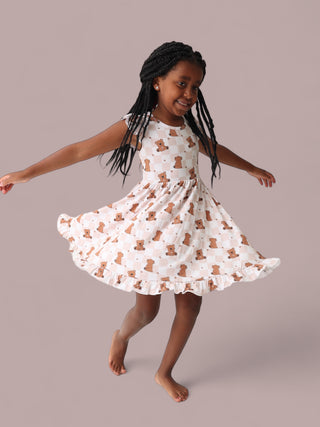 COZY BEAR DREAM RUFFLE DRESS