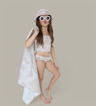 SANDY SHORES DREAM SMOCKED TWO PIECE SWIM SUIT