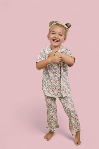 VICTORIAN BLOOM DREAM GIRL'S FLARE SET