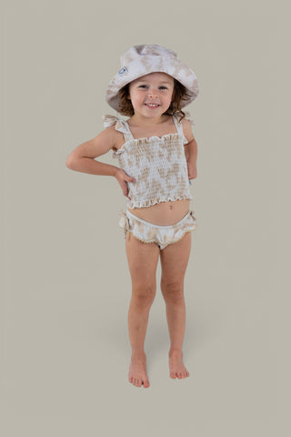 SANDY SHORES DREAM SMOCKED TWO PIECE SWIM SUIT