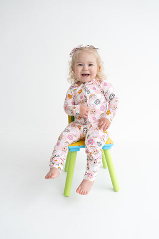 CoComelon x Dream Big Little Co JJ RAINBOW CHECKERS DREAM ROMPER