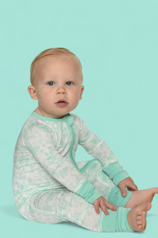 SEAFOAM TIE DYE DREAM ROMPER