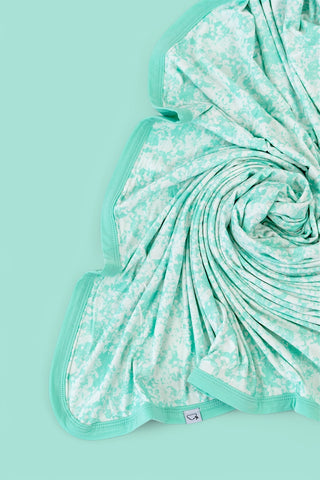 SEAFOAM TIE DYE DREAM BLANKET