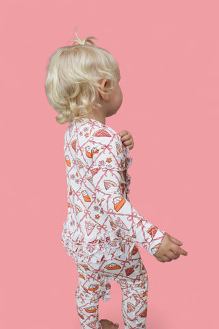 SLICE OF FALL DREAM RUFFLE ROMPER