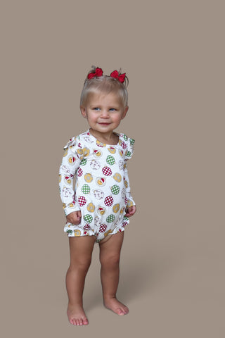 DECK THE HALLS DREAM BUBBLE ROMPER