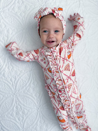 SLICE OF FALL DREAM RUFFLE ROMPER