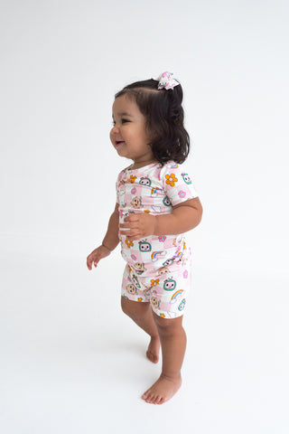 CoComelon x Dream Big Little Co JJ RAINBOW CHECKERS DREAM SHORT SET