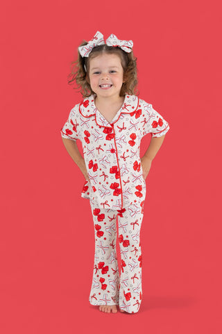 PITCH PERFECT BOWS SHORT SLEEVE DREAM GIRL'S FLARE SET