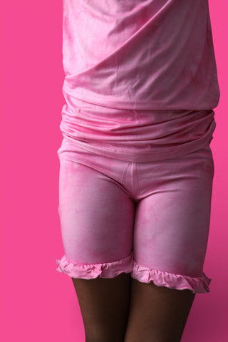 PINK DAYDREAM DREAM RUFFLE SHORT SET