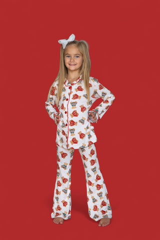 BEAR-Y COZY CHRISTMAS DREAM GIRL'S FLARE SET