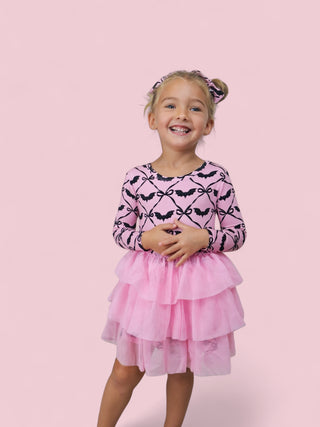 BATTY BOWS LONG SLEEVE DREAM TUTU DRESS