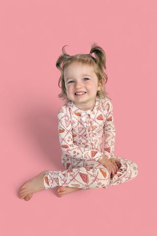 SLICE OF FALL DREAM RUFFLE ROMPER