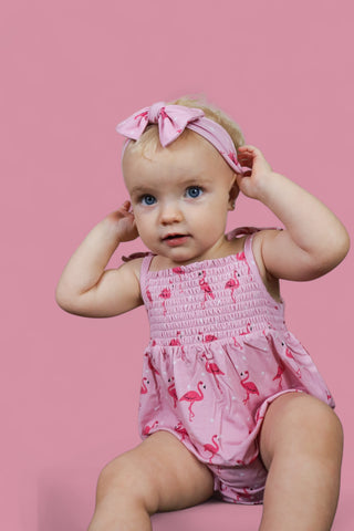 FLOCKING FLAMINGOS DREAM BUBBLE ROMPER