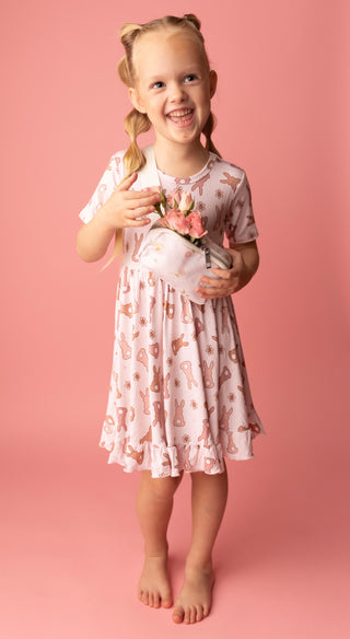 HOPPY EASTER DREAM RUFFLE DRESS