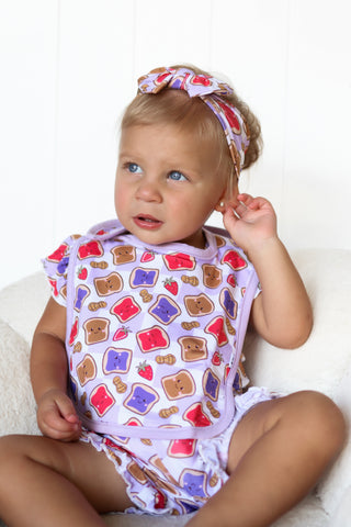 EXCLUSIVE PEANUT BUTTER JELLY TIME DREAM BABY BIB