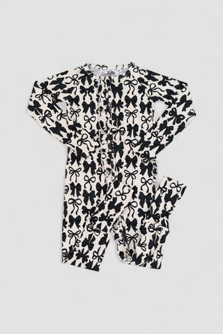 NEUTRAL BOWS DREAM RUFFLE ROMPER