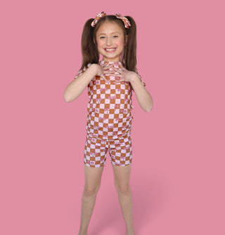 EXCLUSIVE SUNSET BEACH CHECKERS DREAM SHORT SET