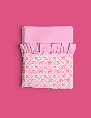 VINTAGE CHERRY CHARM DREAM RUFFLE BLANKET