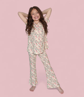 VICTORIAN BLOOM DREAM GIRL'S FLARE SET