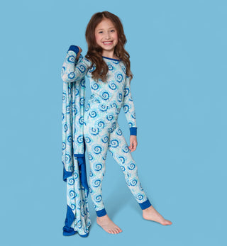 OCEAN WAVES TIE DYE DREAM BLANKET