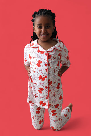 PITCH PERFECT BOWS SHORT SLEEVE DREAM GIRL'S FLARE SET