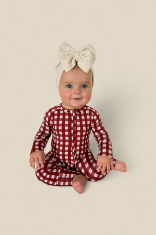 PEPPERMINT PLAID DREAM ROMPER