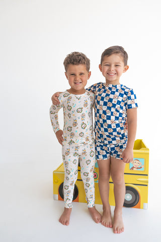 CoComelon  x Dream Big Little Co JJ STARRY NIGHT CHECKERS DREAM SHORT SET