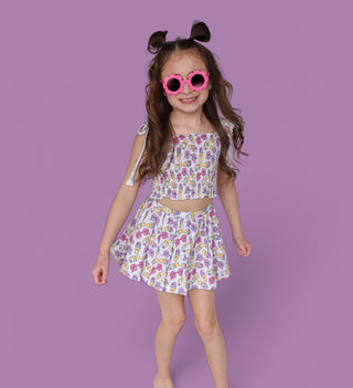 SWEET SUMMER DREAM SMOCKED SKORT SET