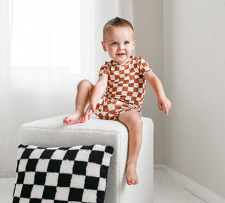 COPPER CHECKERS DREAM SHORT SET