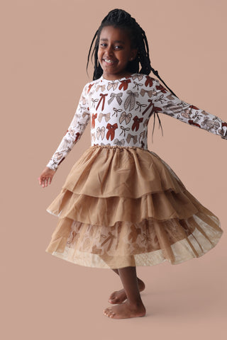 FALL FANCY LONG SLEEVE DREAM TUTU DRESS