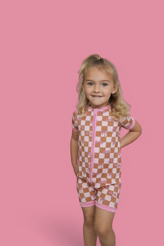 EXCLUSIVE SUNSET BEACH CHECKERS DREAM SHORTIE