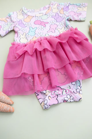 PEEPS FOR DAISIES DREAM TUTU BODYSUIT DRESS