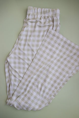 SAGE GINGHAM WOMEN'S RELAXED FLARE DREAM SET