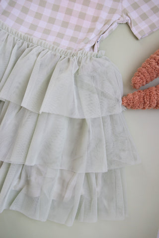 SAGE GINGHAM DREAM TUTU DRESS