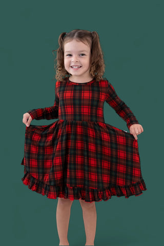TARTAN CHEER DREAM RUFFLE DRESS