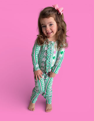 LUCKY RAINBOW RIBBONS DREAM RUFFLE ROMPER